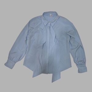 Light Blue Long Sleeve Blouse